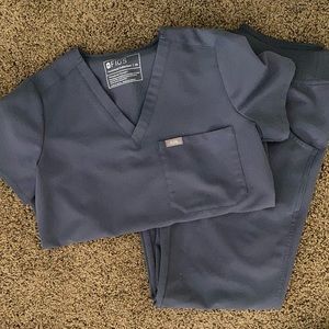 FIGS space navy scrub set